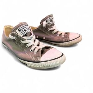 GRAY LOW TOP CONVERSE UNISEX LADIES 7 SNEAKERS SHOES